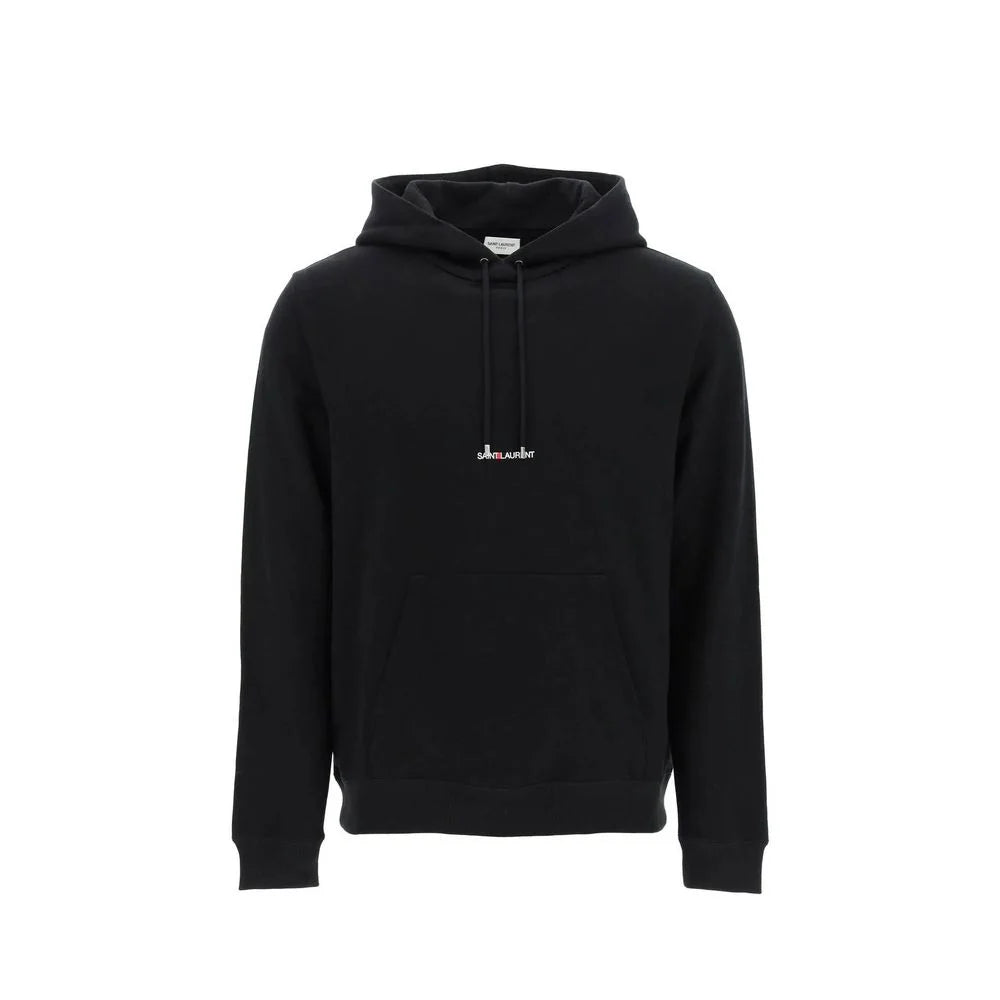 Saint Laurent Black Cotton Sweatshirt - XXL