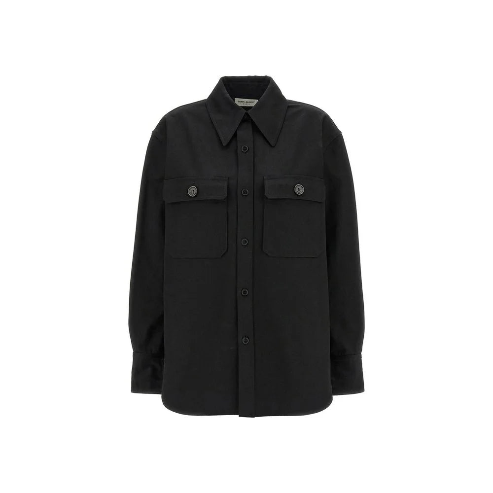 Saint Laurent Black Denim Shirt - 42