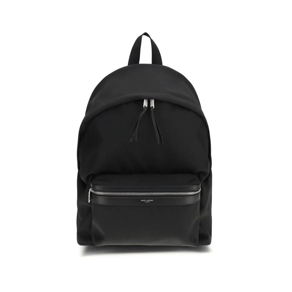 Saint Laurent Black Fabric Backpack