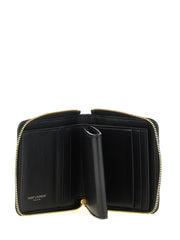 Saint Laurent Black Lamb Leather Cardholder