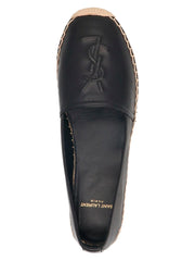 Saint Laurent Black Lamb Leather Espadrilles - EU35.5/US5.5