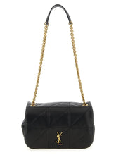 Sac bandoulière en cuir d'agneau noir Saint Laurent