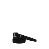 Saint Laurent Black Lamb Ovis Aries Aries Regular Belt - 110 cm / 44 Inches