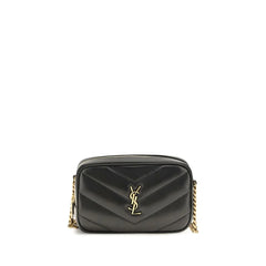 Saint Laurent Black Lamb Ovis Aries Aries Shoulder Bag