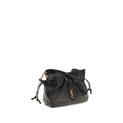 Saint Laurent Sac Bandoulière Ovis Aries Noir en Agneau