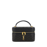 Saint Laurent Black Lamb Ovis Aries Aries Shoulder Bag