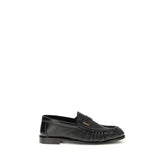 Saint Laurent Black Lamb Ovis Aries Aries Slip-On Loafers - EU36.5/US6.5