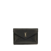 Saint Laurent Black Lamb Ovis Aries Aries Wallet