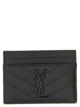 Saint Laurent black leather cardholder