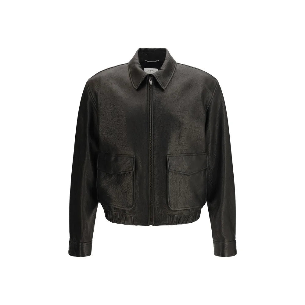 Saint Laurent Black Leather Jacket