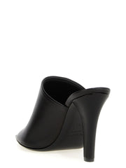 Saint Laurent Black Leather Stiletto Heel Sandals - EU38.5/US8.5