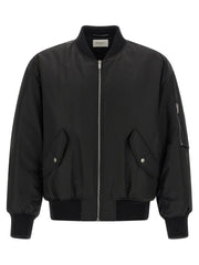 Saint Laurent Black Polyamide Bomber - IT52 | XL
