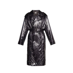 Saint Laurent Black Polyamide Coat - 44