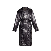 Saint Laurent Black Polyamide Coat - 44