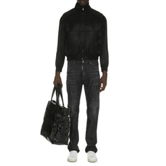 Saint Laurent Black Silk Bomber - IT50 | L