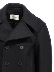 Saint Laurent Black Virgin Wool Coat - 2
