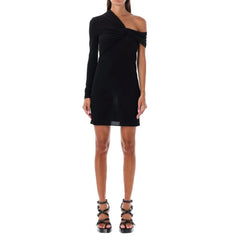 Saint Laurent Black Viscose Casual Dress - 42