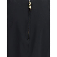 Saint Laurent Black Viscose Skirt - IT38 | S