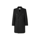 Saint Laurent Black Wool Coat - 48 | M