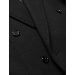 Saint Laurent Black Wool Coat - 48 | M