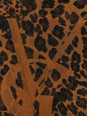 Saint Laurent Black Wool Foulard