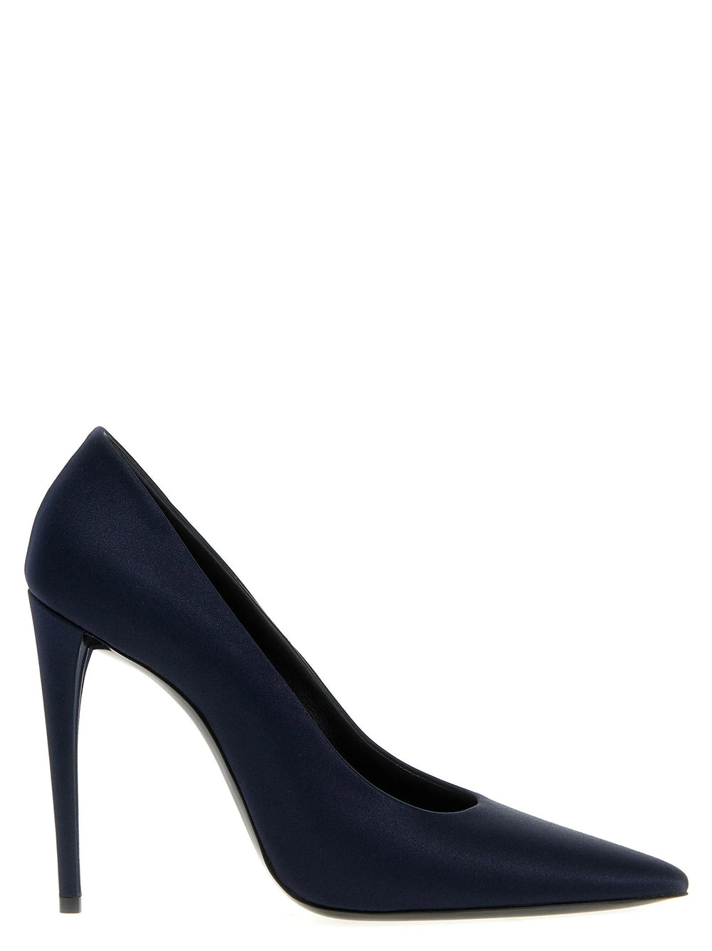 Saint Laurent Blue Polyester High Heel Pumps