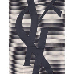 Saint Laurent Blauer Seidenschal