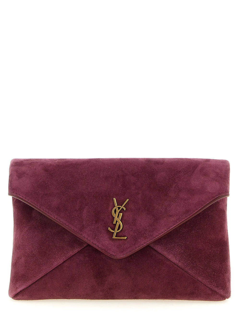 Saint Laurent Bordeaux Calfskin Crossbody Bag