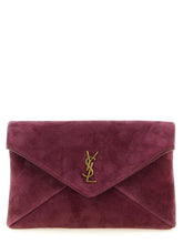 Saint Laurent Bordeaux Calfskin Crossbody Bag