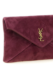 Saint Laurent Bordeaux Calfskin Crossbody Bag