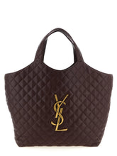 Saint Laurent Bordeaux Lamb Leather Tote Bag