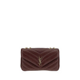 Saint Laurent Bordeaux Lamb Ovis Aries Aries Shoulder Bag
