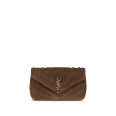 Saint Laurent Brown Calf Leather Bos Taurus Shoulder Bag