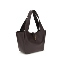 Saint Laurent Brown Calf Leather Bos Taurus Shoulder Bag