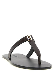 Saint Laurent Brown Calfskin Slides - EU 41 | US 8