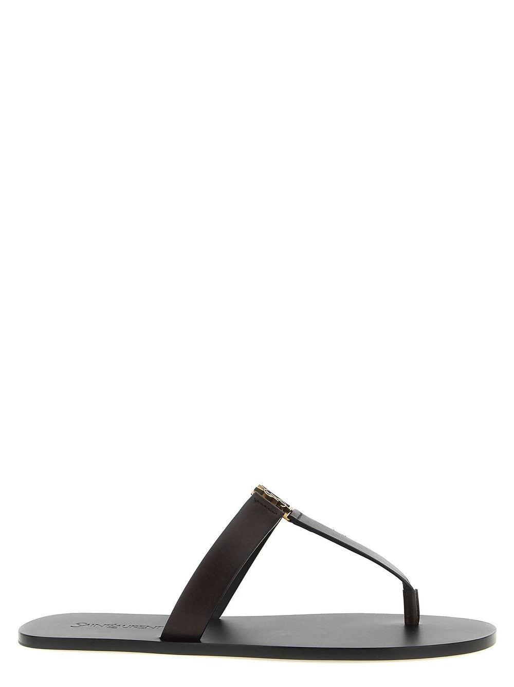 Saint Laurent Brown Calfskin Slides - EU 41 | US 8