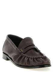 Saint Laurent Brown Calfskin Slip-On Loafers - EU 42 | US 9