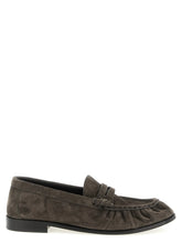 Saint Laurent Brown Calfskin Slip-On Loafers - EU45/US12