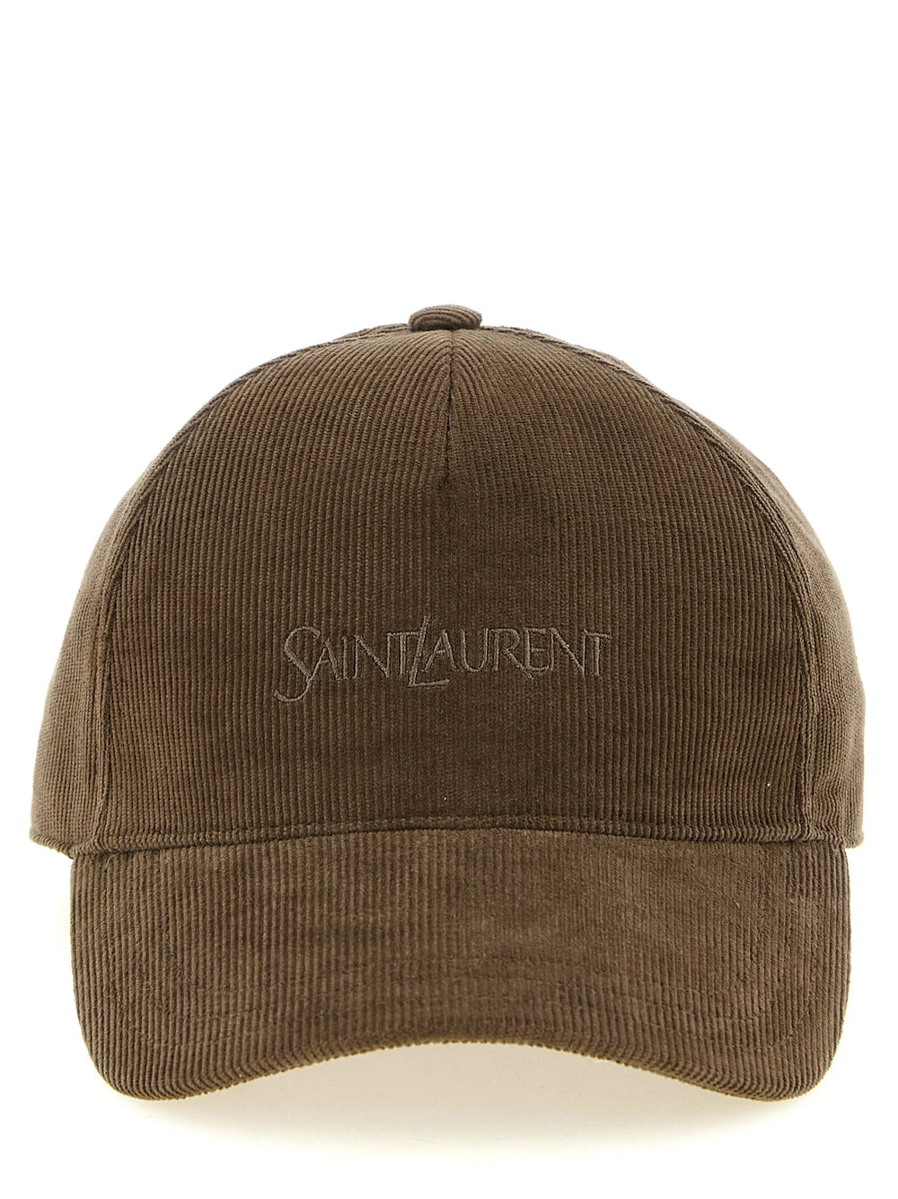 Saint Laurent Brown Cotton Cap (Baseball Hat) - 57 cm|S
