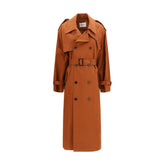 Saint Laurent Brown Cotton Trench Coat - IT38 | S