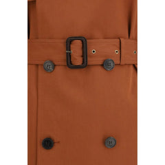 Saint Laurent Brown Cotton Trench Coat - IT38 | S