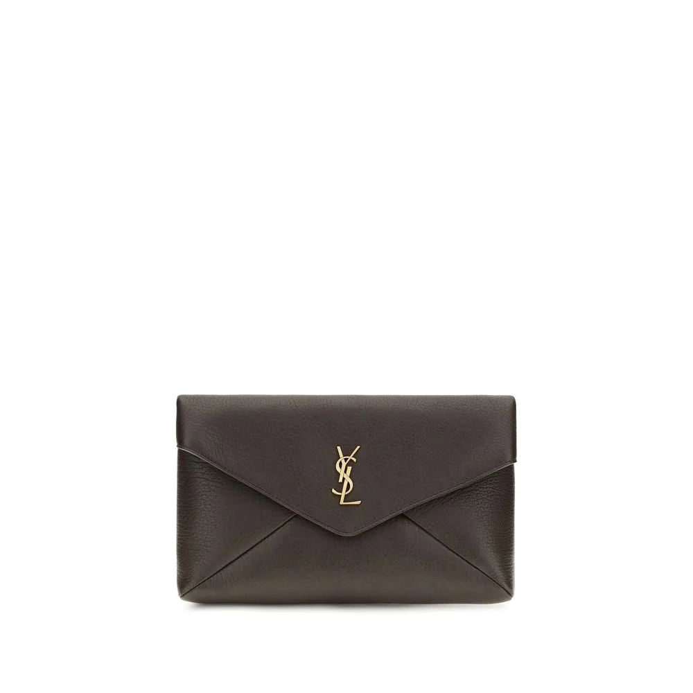 Saint Laurent Brown Lamb Ovis Aries Aries Wallet
