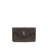 Saint Laurent Brown Lamb Ovis Aries Aries Wallet
