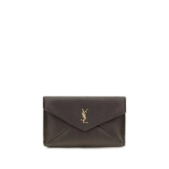Saint Laurent Brown Lamb Ovis Aries Aries Wallet