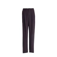 Saint Laurent Brown Silk Dress Pants - 48 | M