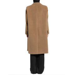 Saint Laurent Brown Wool Coat - IT48 | M