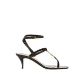 Saint Laurent Cassandra Leather Flip-Flop Sandals - EU36/US6 - Sandals