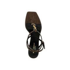 Saint Laurent Cassandra Leather Flip-Flop Sandals - EU36/US6 - Sandals