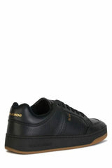 Saint Laurent Elegant Black Low-Top Leather Sneakers - EU41/US8 - Sneakers