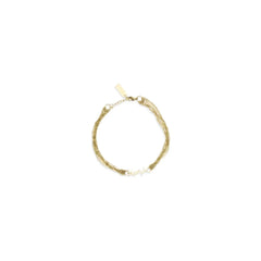 Saint Laurent Gold Brass Bracelet - M